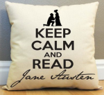 Keep Calm and Read Jane Austen Pillow