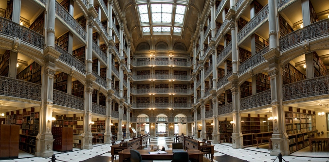 George Peabody Library at Johns Hopkins University Baltimore, Maryland